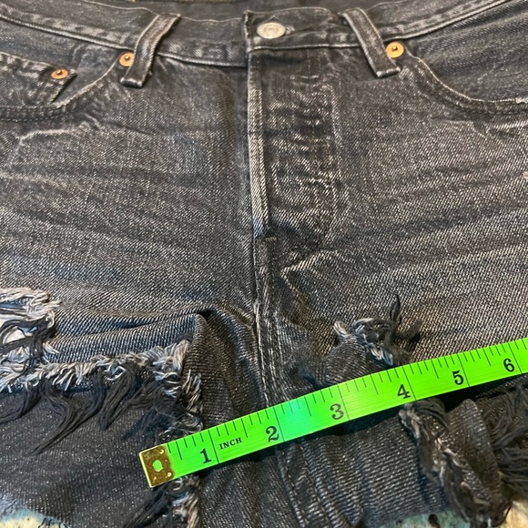 Levi’s 501 Denim Shorts In Faded Black - Picture 6 of 9